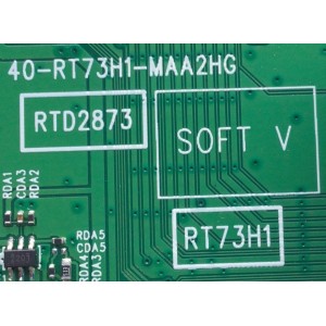 MAIN PARA TV TCL / NUMERO DE PARTE SVSRT73003-MA200AA / 40-RT73H1-MAA2HG / V8-RT73K01-LF1V1453 / PANEL LVU650NEBL CD9W10 / DISPLAY ST6451D02-G VER.2.1 / MODELO 65S525	